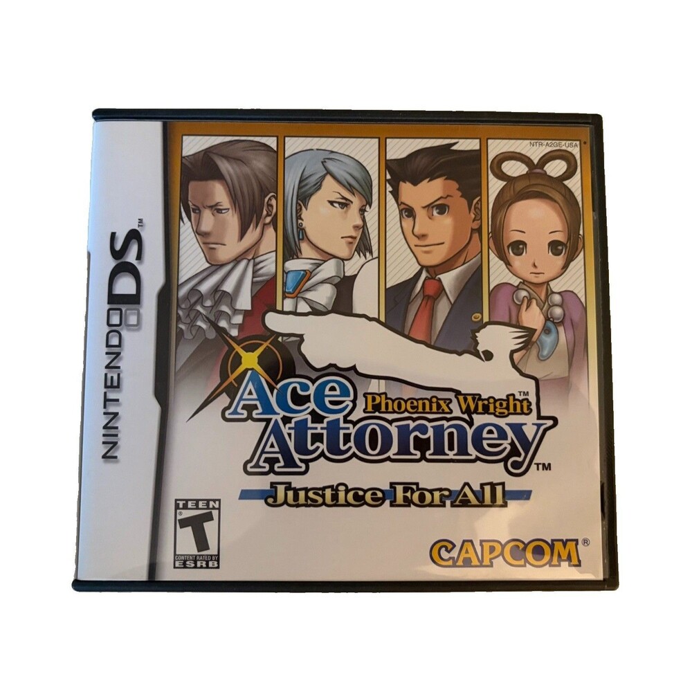 Phoenix Wright Ace Attorney Justice For All Nintendo DS CIB Tested Case Manual